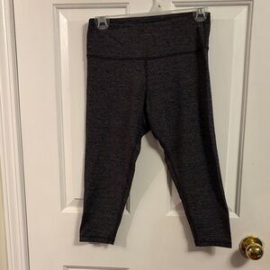 Tonic Black and Gray Striped Leggings